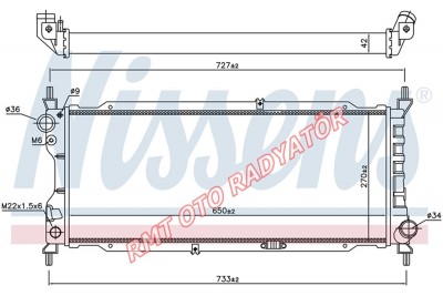 Opel Corsa B Combo B 1500 1700 Dizel Motor Su Radyatörü 1993 2000 Model Arası 1300151