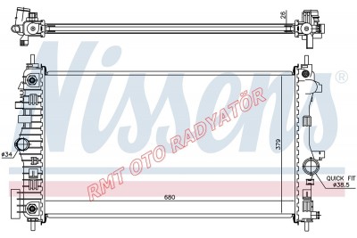 Saap 9-5 2.00 Td Otomatik Motor Su Radyatörü 13241724