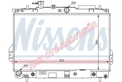 Hyundai Matrix Benzinli Otomatik Motor Su Radyatörü 2001 2006 Model Arası 25310-17100