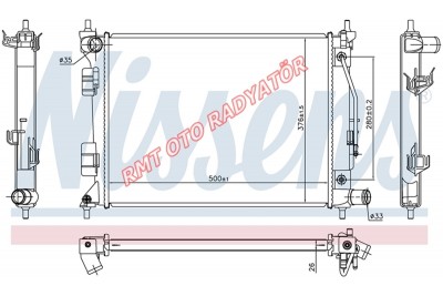 Hyundai i20 Benzinli Otomatik 14 Motor Su Radyatörü 2014 2015 2016 25310-C8050